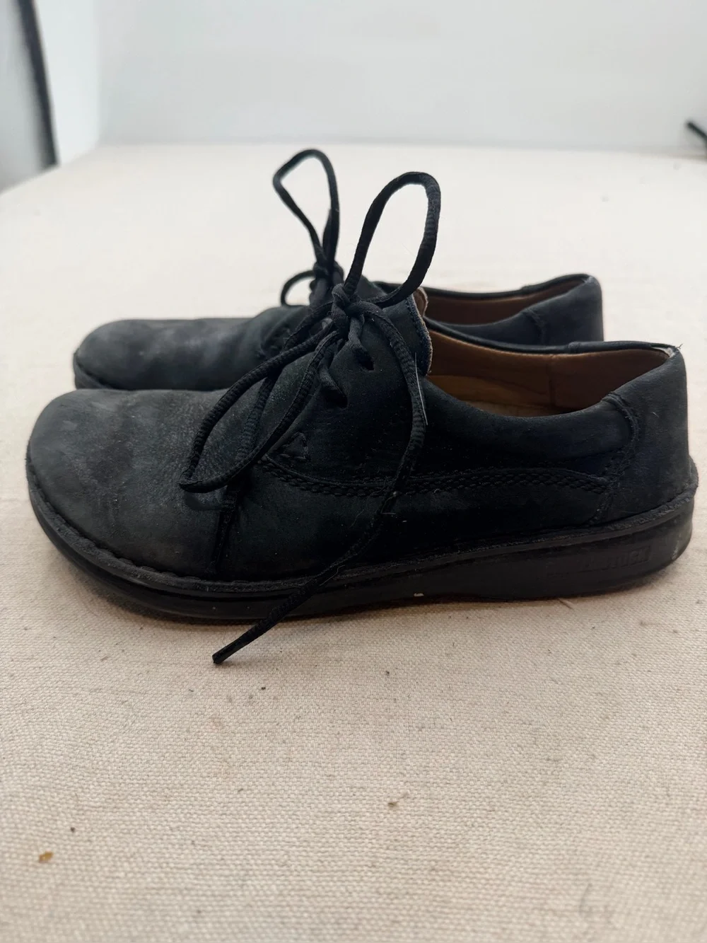 Birkenstock Memphis Suede Lace Up Loafers/ L7-M5